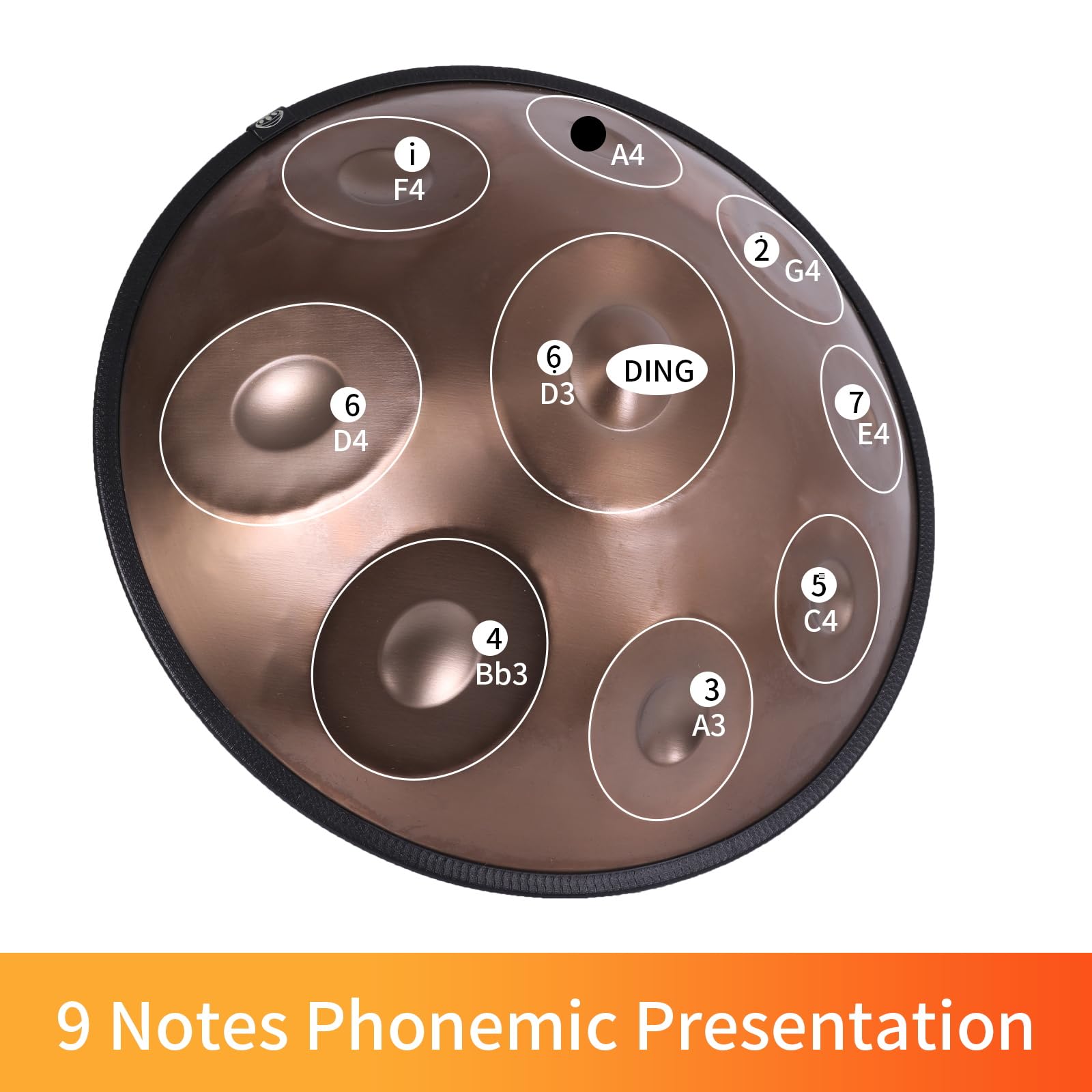 Amazon | ハンドパン 55.9 cm D マイナー クルド ハンドパン 9